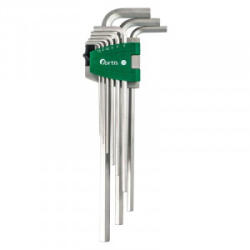 Fortis Set chei hexagonale in L Fortis, lungi, 1.5-10mm, 9 piese (4063726003324) - constructii-mag Cheie imbus