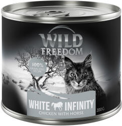 Wild Freedom Wild Freedom 5 + 1 gratis! 6 x 200 g Hrană umedă pisici - White Infinity Pui & cal