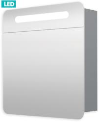 Naturel Tükrösszekrény világítással Naturel Iluxit 60x65 cm MDF szürke és ezüst GALPIR60LED (PIR ZS 60 1D LED)