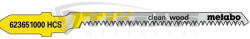 Metabo 623651000 Szúrófűrészlap "clean wood" 57/ 1, 4 mm 5db/csomag (623651000)