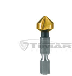 RUKO 102313T HSS-TIN Kúp- és sorjázó süllyesztő 6, 3/1, 5x38mm/90° 1/4" (hatlap) befogás (102313T)