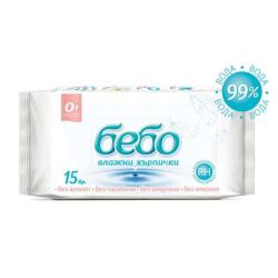 Bebo Șervețele umede Bebo - Cu 99% apă, 15 buc (627)