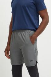 Reebok pantaloni scurți de antrenament Strength 4.0 culoarea gri, 100205357 9BYH-SZM05M_90X (100205357)