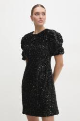 ANSWEAR rochie culoarea negru, mini, evazată BBYA-SUD02M_99X (MR21884.hms)