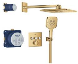 GROHE Grohtherm Smartcontrol Rejtett Zuhanyrendszer Rainshower Smartactive 310 Cube Fejzuhannyal Cool Sunrise 34864gl0 (34864gl0)