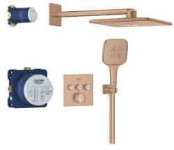 GROHE Grohtherm Smartcontrol Rejtett Zuhanyrendszer Rainshower Smartactive 310 Cube Fejzuhannyal Brushed Warm Sunset 34864dl0 (34864dl0)