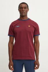 Ellesse tricou din bumbac FERDORINI barbati, culoarea bordo, cu imprimeu, SHR12637 9BYH-TSM1PI_93X (SHR12637)