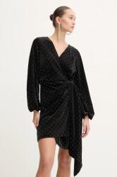 Never Fully Dressed rochie de catifea Mini Vienna Dress culoarea negru, mini, evazată, NFDDR1211 9BYH-SUD1T9_99X (NFDDR1211)