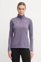 Mizuno hanorac de jogging Dryaeroflow culoarea violet, neted, J2GAB704 9BYH-BUD0BD_94X (J2GAB704)