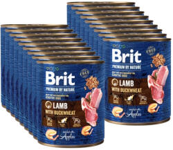 Brit Brit Premium By Nature Bárány hajdina 18x800g