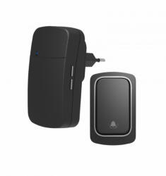OMU system WBKK02-1A1VB Vezeték és elem nélküli csengő 1 adó - kinetic kapcsoló 1 vevő fekete (WBKK02-1A1VB)