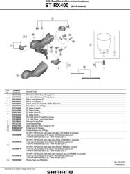 Shimano GRX RX400 2sp fékváltókar (ISTRX400LI)