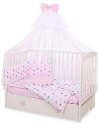 BabyLion Csillagos Babaágynemű Szett - Rózsaszín - 5 részes (5908297433516-764)