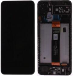 Samsung GH82-29805A Gyári Samsung Galaxy A04s LCD kijelző érintővel Fekete kerettel előlap (GH82-29805A)
