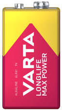 VARTA longlife max power 9 v-os/ e/ 6lr61 elem bl1 (4722101401)