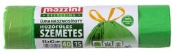 Mazzini ÚJRAHASZNOSÍTOTT HÚZÓFÜLES SZEMETES 40 l (55x62cm) 15 db/roll