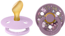 BIBS x LIBERTY Cumisüvegek anatómiai természetes kaucsukból Colour 2db - méret 2, Violet Sky / Mauve