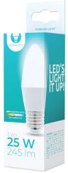 Forever LED izzó E27 / C37, 3W, 4500K, 245lm, semleges fehér fény, Forever Light