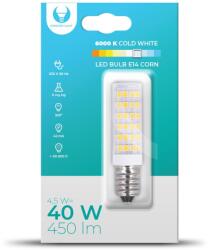 Forever LED izzó E14 Corn, 4.5W, 6000K, 450lm, hideg fehér fény, Forever Light