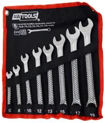 AWTools Csillag-villásulcs Készlet, 8 Db. -os, 6-19mm, Cr-v, Din 3113, Awtools (aw40112)