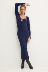 TWINSET ruha sötétkék, maxi, testhezálló, 242TP3081 - sötétkék M