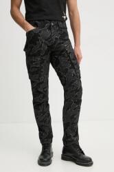 G-Star RAW pamut nadrág fekete, testhezálló, D02190-D553 - fekete 32/32