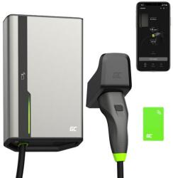 GreenCell Green Cell GC HabuDen Wallbox 22kW 32A 5m Cablu Tip 2 Stație de încărcare inteligentă EV pentru mașini electrice cu aplicație GC, Bluetooth, WiFi și NFC (EVGC021B2250)