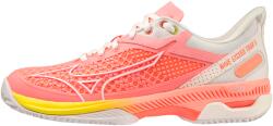 Mizuno Wave Exceed Tour 5 CC - candy coral/snow white/neon flame - Piros, Rózsaszín
