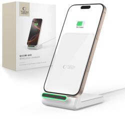 Tech-Protect A40 vezeték nélküli töltő 15W, fehér