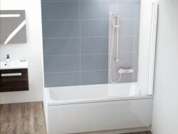 RAVAK CVS1-80 jobbos kádparaván fehér + transparent 7QR40100Z1 (7QR40100Z1)