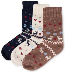 Vlnka 3 pár zokni Merino gyapjúval rénszarvas szerelem zokniméret 38-39