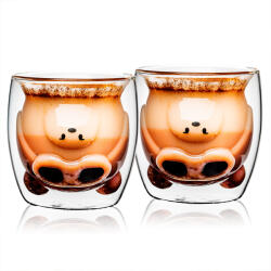 4home Hot&Cool Frosty Bear thermo pohár 250 ml, 2 db