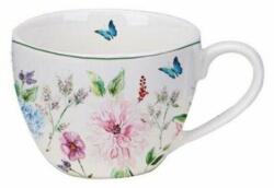 4home Flower Garden 4 db-os porcelán csésze készlet, 90 ml