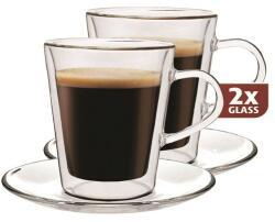 Maxxo "Lungo" 2 részes thermo pohár készlet, 220 ml