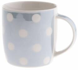 4home Pöttyös porcelán bögre 360 ml, kék