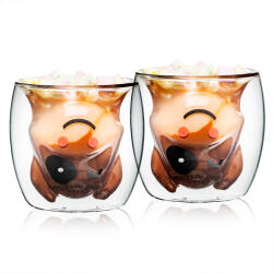 4home Hot&Cool Happy Cow thermo pohár 210 ml, 2 db