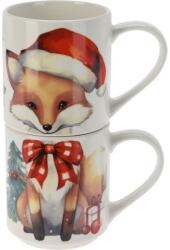 4home Róka 2 db-os bögre készlet, 265 ml, porcelán