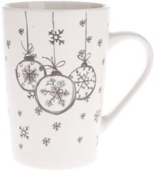 4home Díszek karácsonyi porcelán bögre, 435 ml