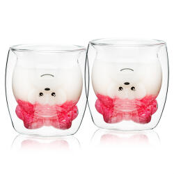 4home Hot&Cool Lady Bear thermo pohár 250 ml, 2 db