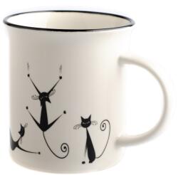 4home Játékos macskák porcelán bögre 310 ml