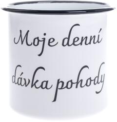 4home Emaille mug "My daily dose of well-being", 1 l