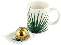 FLORINA Tropic porcelánbögre szűrővel, 350 ml