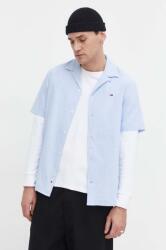 Tommy Hilfiger lenvászon ing regular - kék S