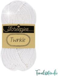 Scheepjes Twinkle 901 - csillogó fehér pamut fonal