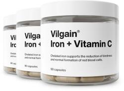 Vilgain Bisglicinat de fier + Vitamina C -⁠ Fier în formă chelată cu adaos de vitamina C pentru o absorbție mai mare, supliment alimentar - vilgain - 98,97 RON