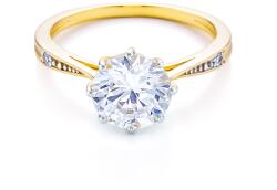 SAVICKI Inel de logodnă SAVICKI: aur bicolor, cu zirconiu - savicki - 4 542,00 RON