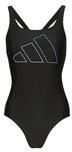 Adidas 1 részes fürdőruhák Big Bars X-Back Swimsuit Fekete DE 40