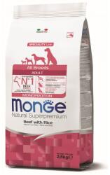 Monge Natural Superpremium All breeds Adult Monoprotein Beef with Rice - пълноценна суха храна за кучета в зряла възраст от всички породи с телешко и ориз - 2, 5 кг, Италия - 4947