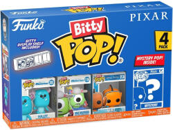 Funko Bitty Pop 4-pack Disney Pixar - Sulley, Mike Wazowski, Nemo, Mystery Pop!