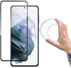 Wozinsky Full Cover Flexi Nano Glass hibrid kijelzővédő Samsung Galaxy S21+ 5G (S21 Plus 5G), fekete